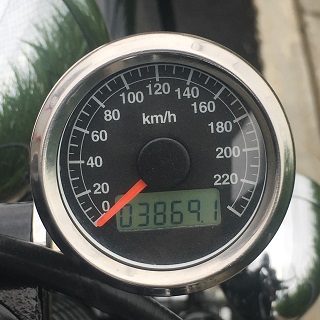 出発前のメーターです